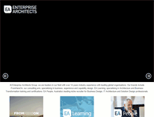 Tablet Screenshot of enterprisearchitects.com